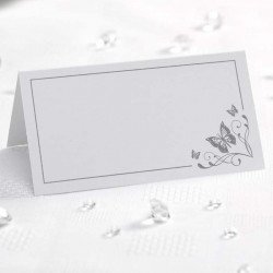 Marque place papillon blanc (x50)