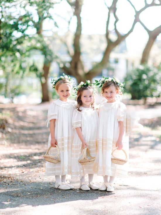 Paniers pour les petites filles du cortege 