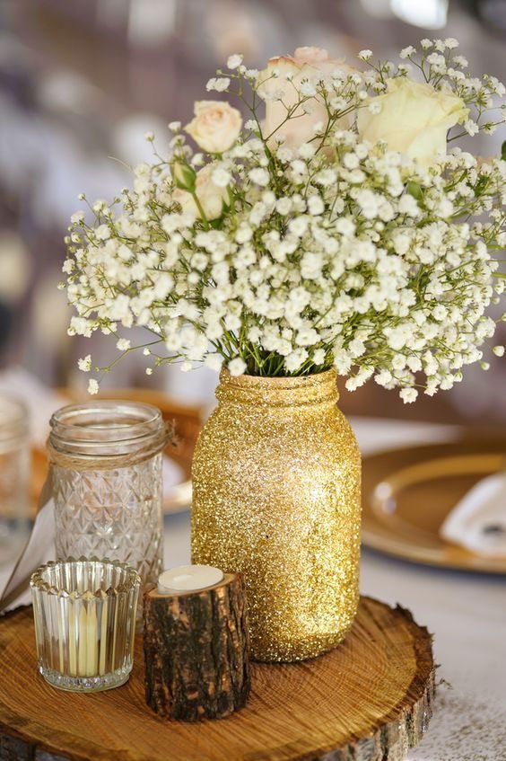 centre-table-paillete-mason-jar